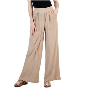 INC International Concepts Women's Beige‎ Wide-Leg Pants Size Medium
